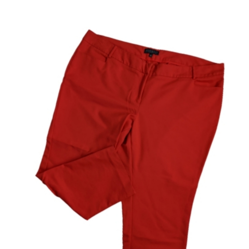 Eloquii Reddish Orange Cropped Pant 24S